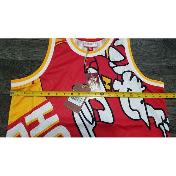 Mitchell & Ness Houston Rockets Jersey Mens MEDIUM Big Face Travis Scott Tank - Picture 6 of 7